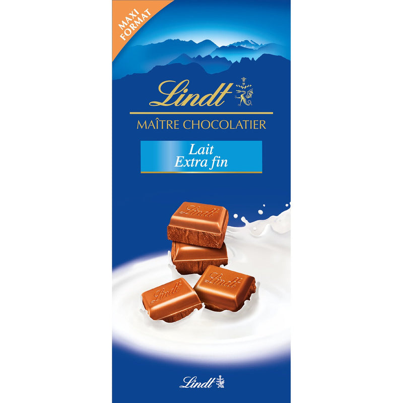 Lindt Maitre Chocolatier Milk Chocolate Bar 190g