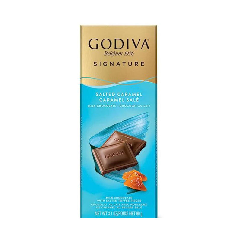 Godiva Signature Salted Caramel Milk Chocolate Bar 90g