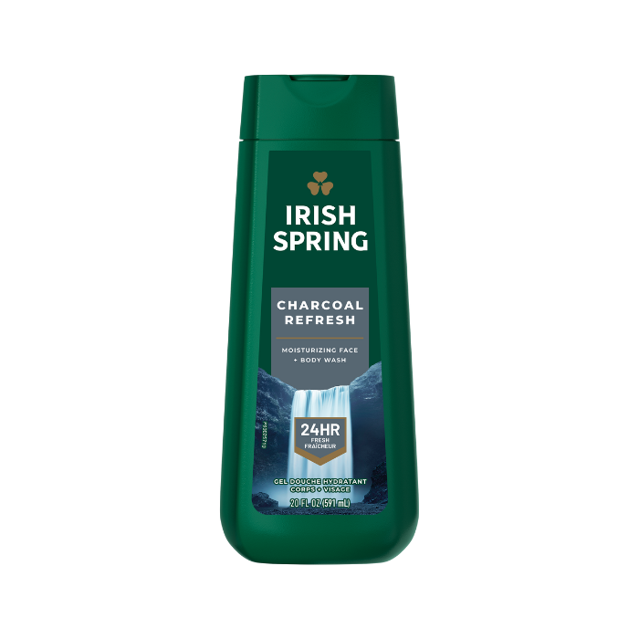 Irish Spring Charcoal Refresh Moisturizing Face + Body Wash 591ml