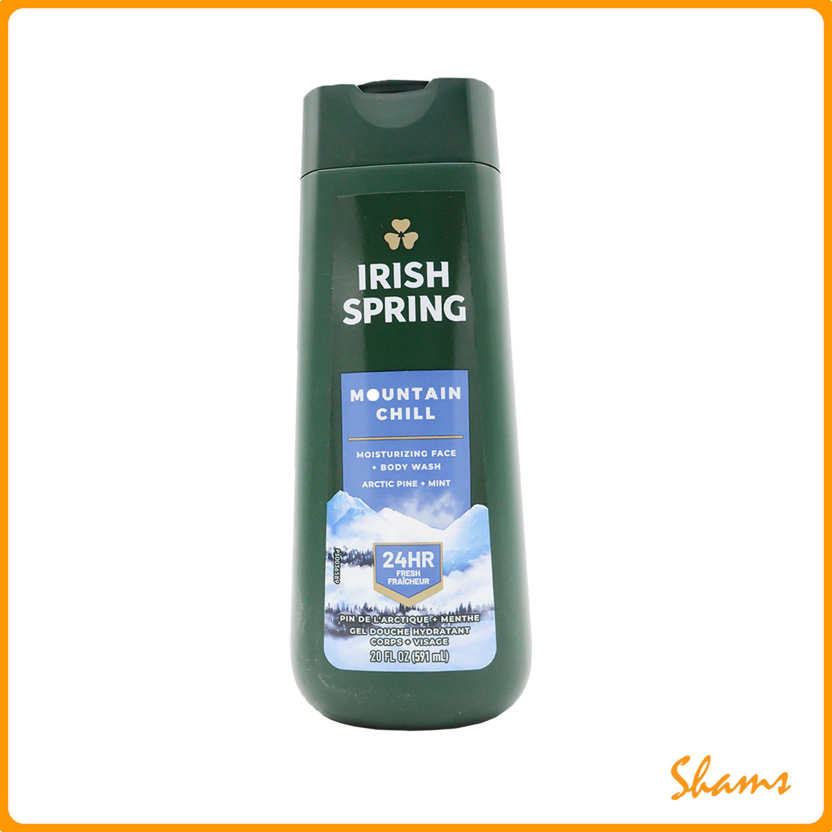 Irish Spring Mountain Chill Moisturizing Face + Body Wash 591ml
