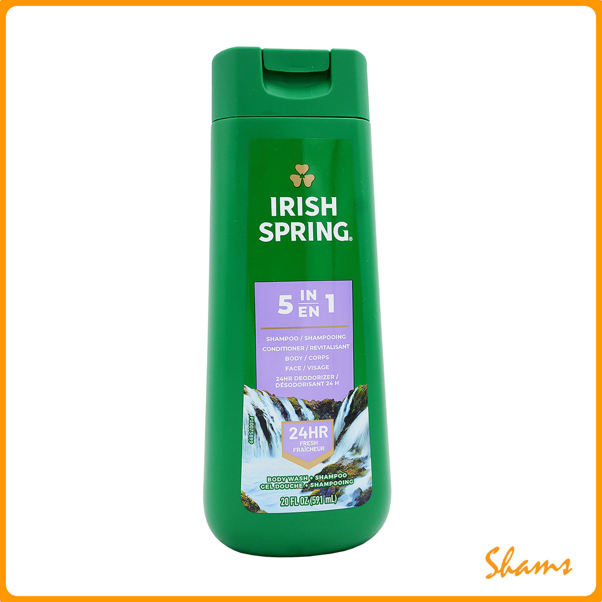 Irish Spring 5 in 1 Deodorizer Body Wash 591ml (20.Oz)