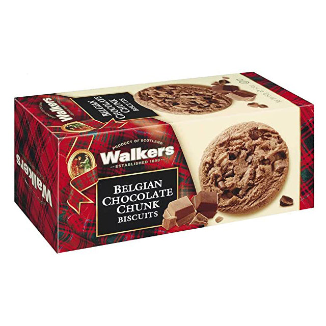 Walkers Belgian Chocolate Chunk Biscuit 150g