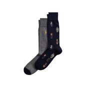 Ralph Lauren Polo Classic Pattern Slack 3p Crew Socks