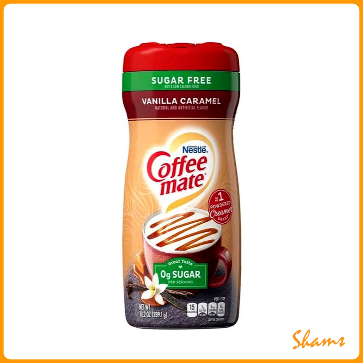 Nestle Coffee-Mate Vanilla Caramel Sugar Free 289.1g