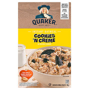 Quaker Oatmeal Cookies 'N Creme Flavour Instant Oatmeal 304g - Shams Shopping Centre Quaker  