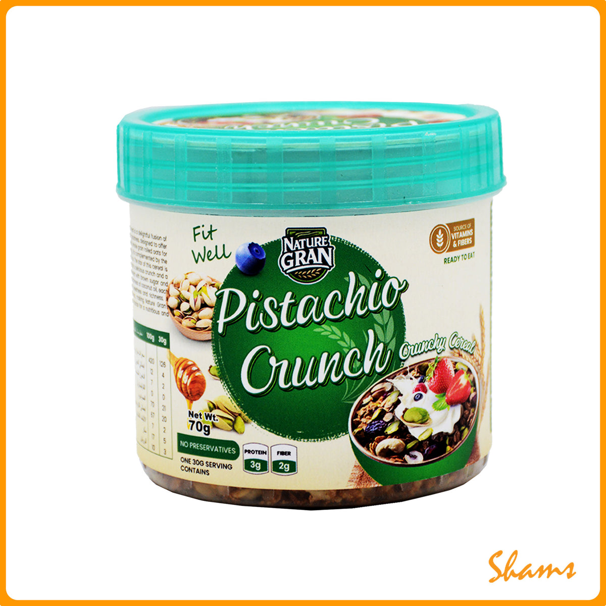 Nature Gran Pistachio Crunch Cereal Jar 70g