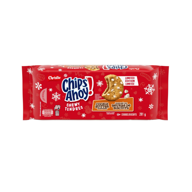Chips Ahoy Chewy Tenders Cookie Butter Inspired Biscuits 281g