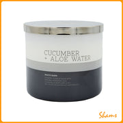 BBW Cucumber + Aloe Water White Barn Scented Candle 411g