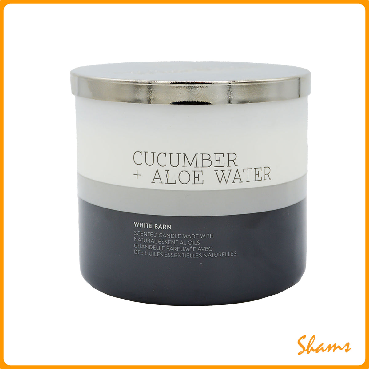 BBW Cucumber + Aloe Water White Barn Scented Candle 411g