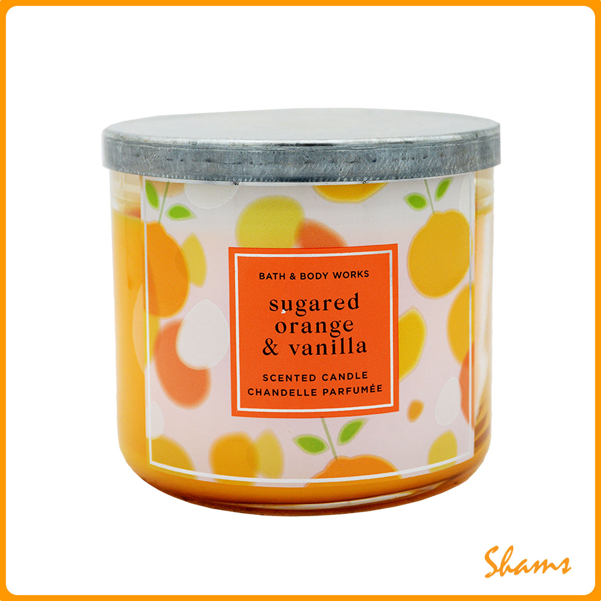 BBW Sugared Orange & Vanilla 3 Wick Scented Candle 411g