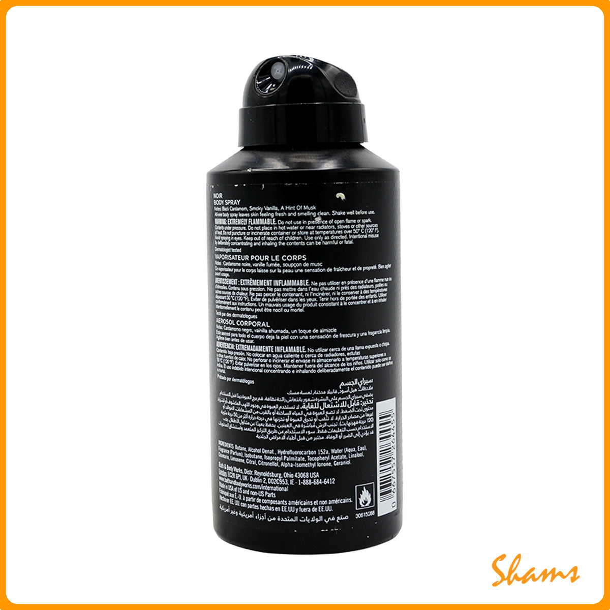 BBW Men's Noir Body Spray 104g