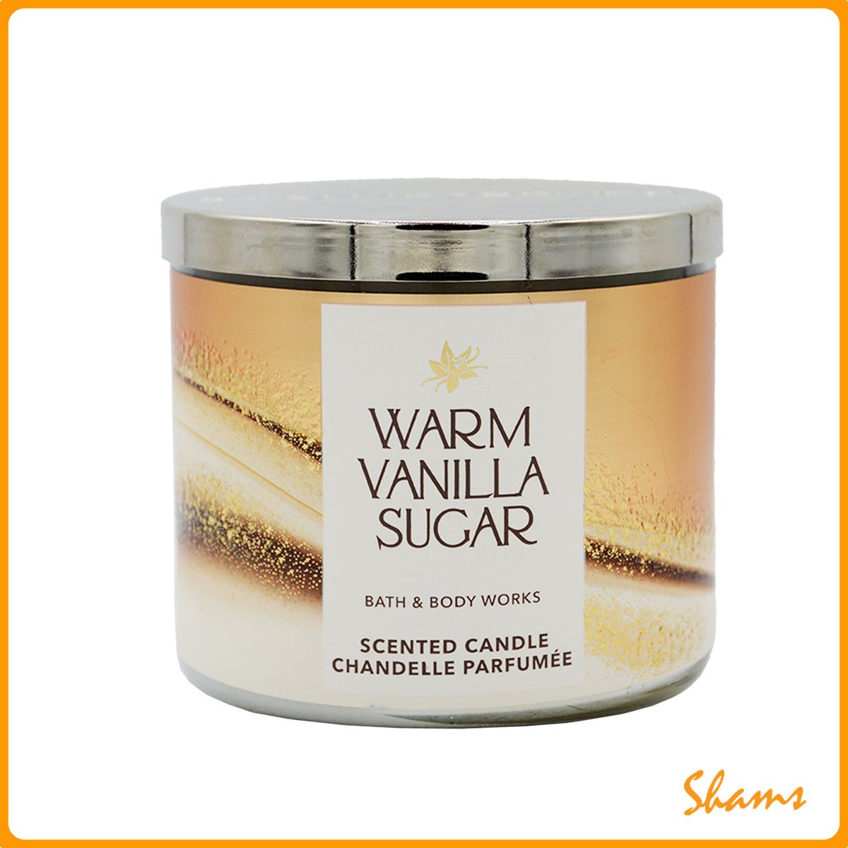 BBW Warm Vanilla Sugar 3 Wick Candle 411g