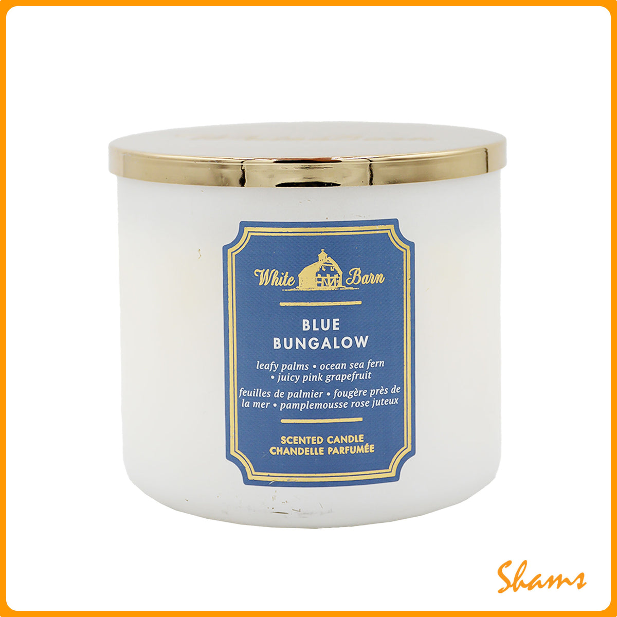 BBW White Barn Blue BunGalow 3 Wick Scented Candle 411g