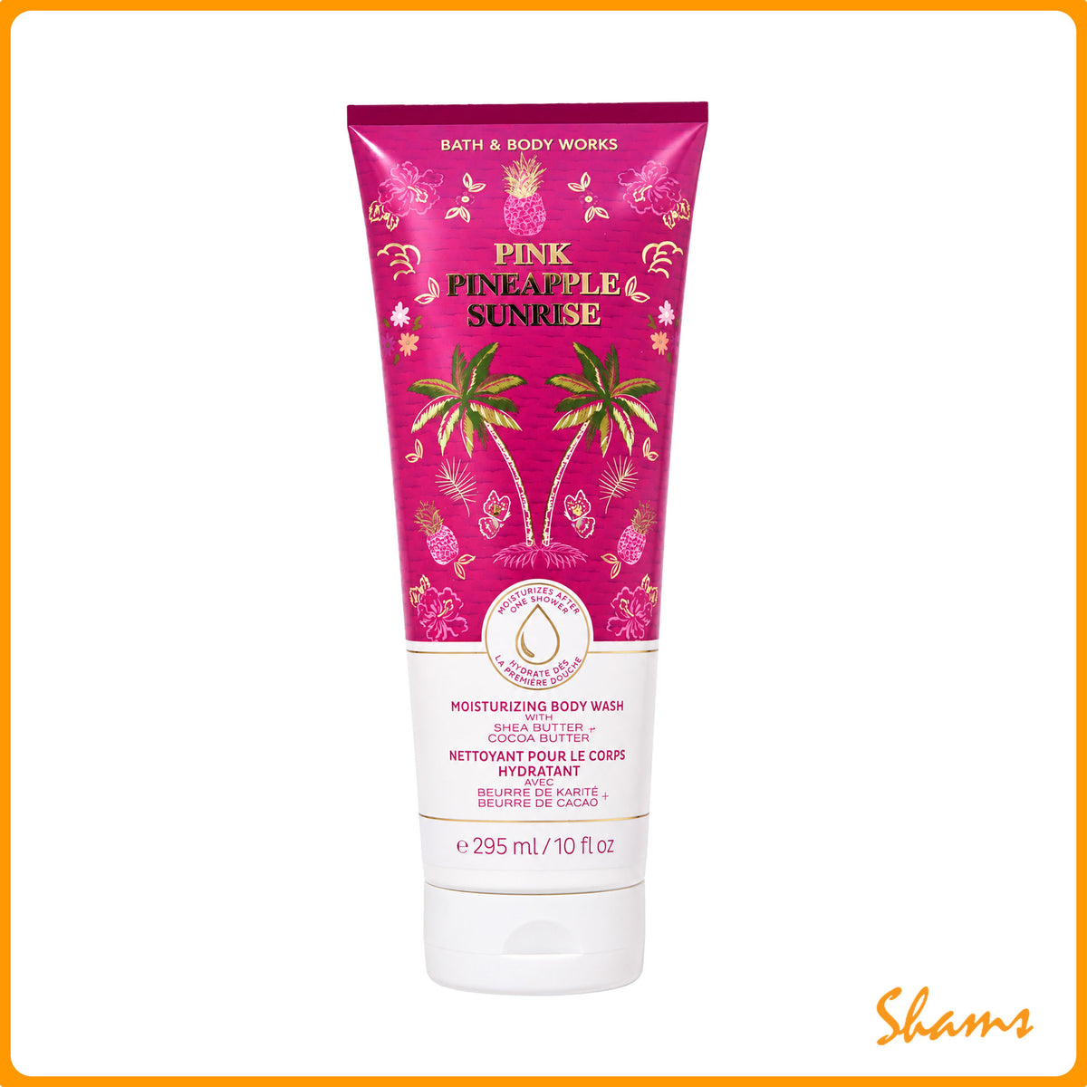 BBW Pink Pineapple Sunrise Moisturising Body Wash 295ml