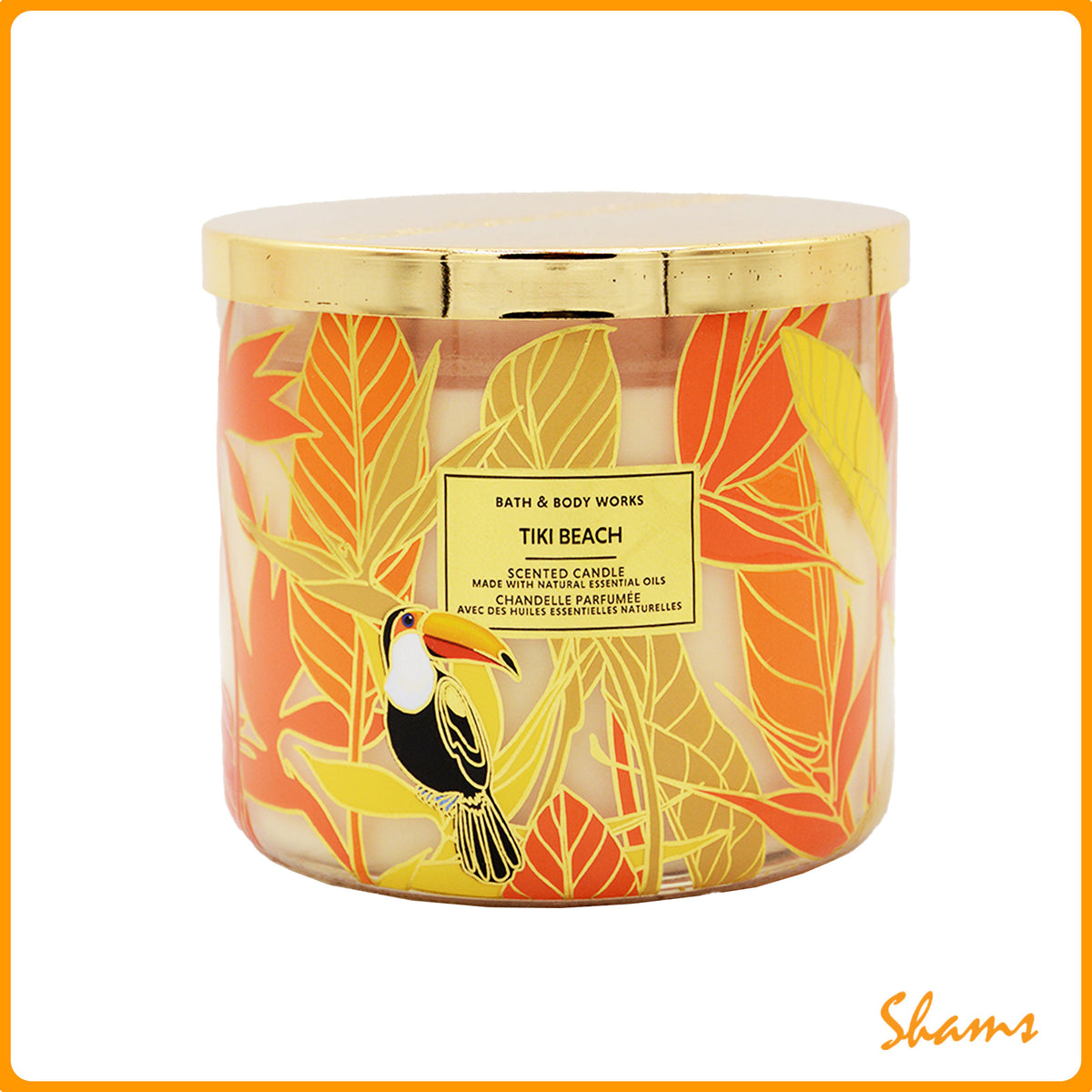 BBW Tiki Beach 3 Wick Candle 411g