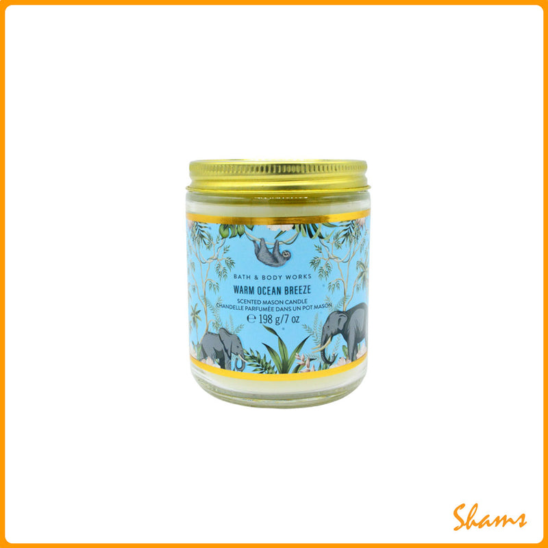 BBW Warm Ocean Breeze 1 Wick Candle 198g