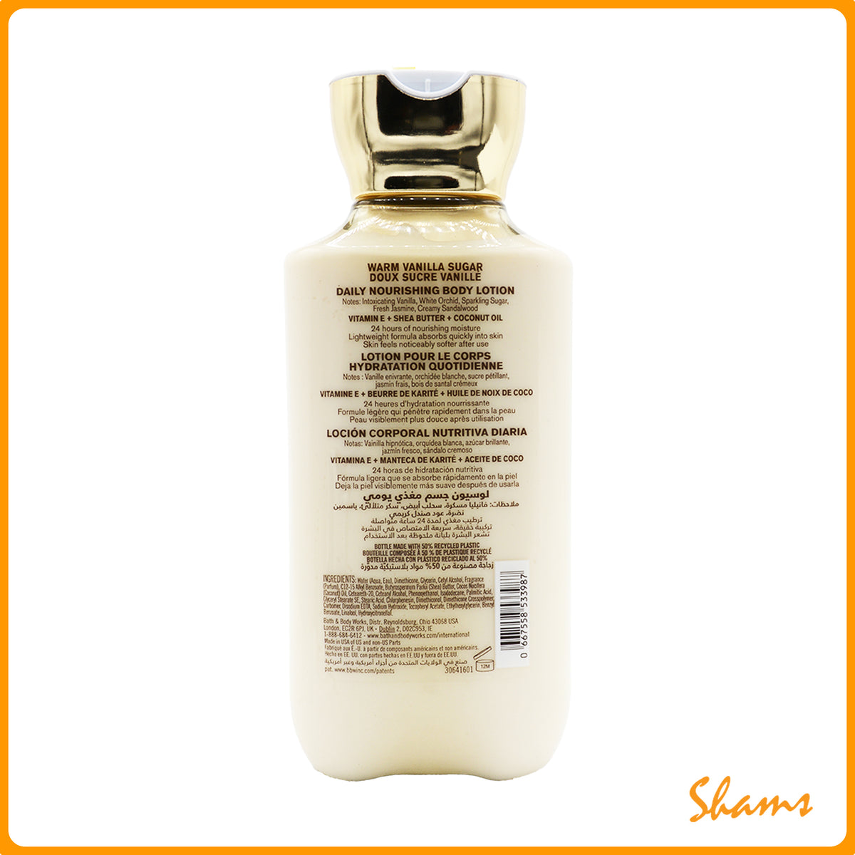 BBW Warm Vanilla Moisture Body Lotion 236ml