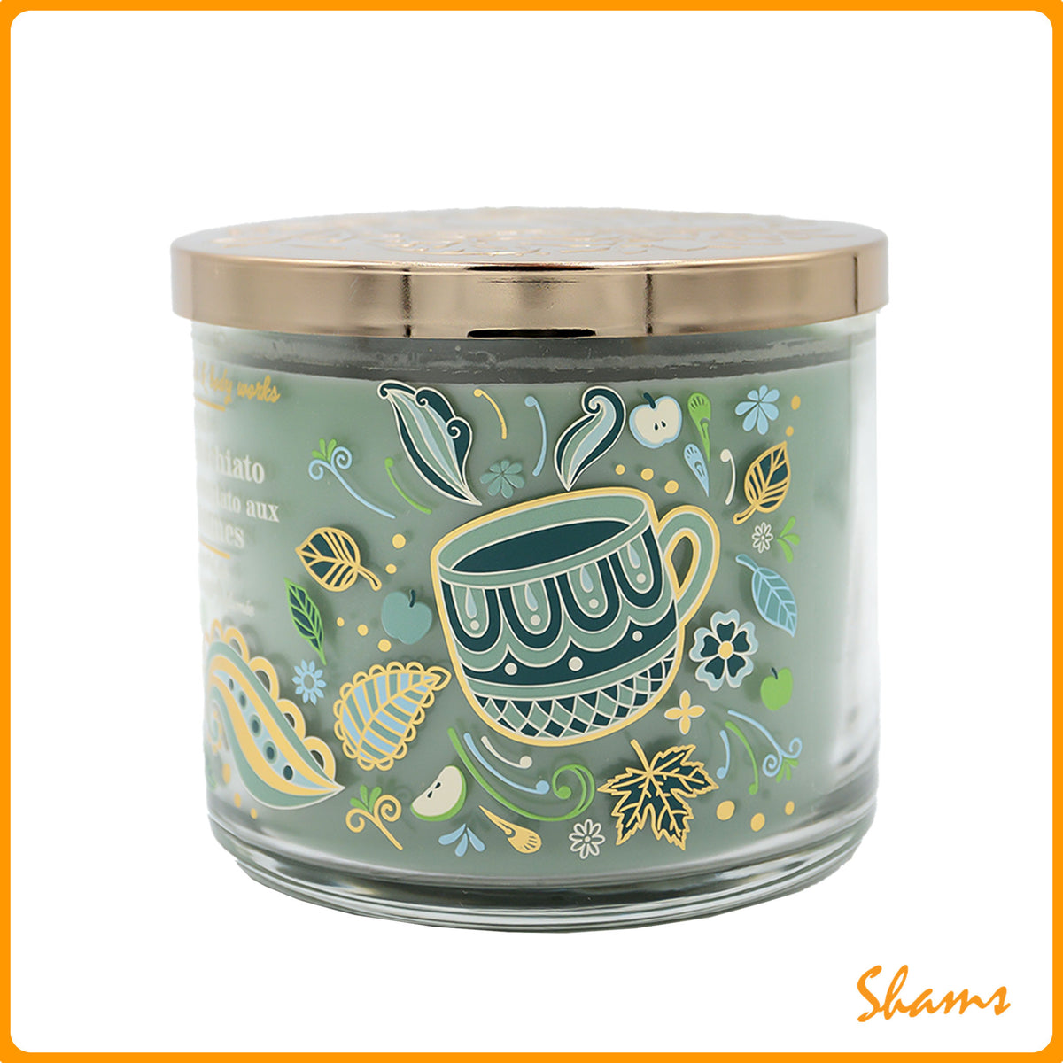 BBW Apple Macchiato Aux Pommes 3 Wick Scented Candle 411g