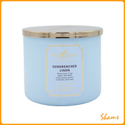 BBW White Barn Sundenched Iinen Scented Candle 411g