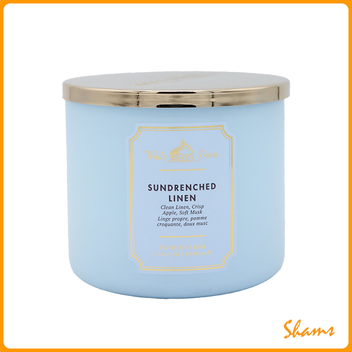BBW White Barn Sundenched Iinen Scented Candle 411g