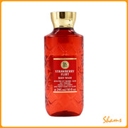 BBW Strawberry Flirt Body Wash 295ML