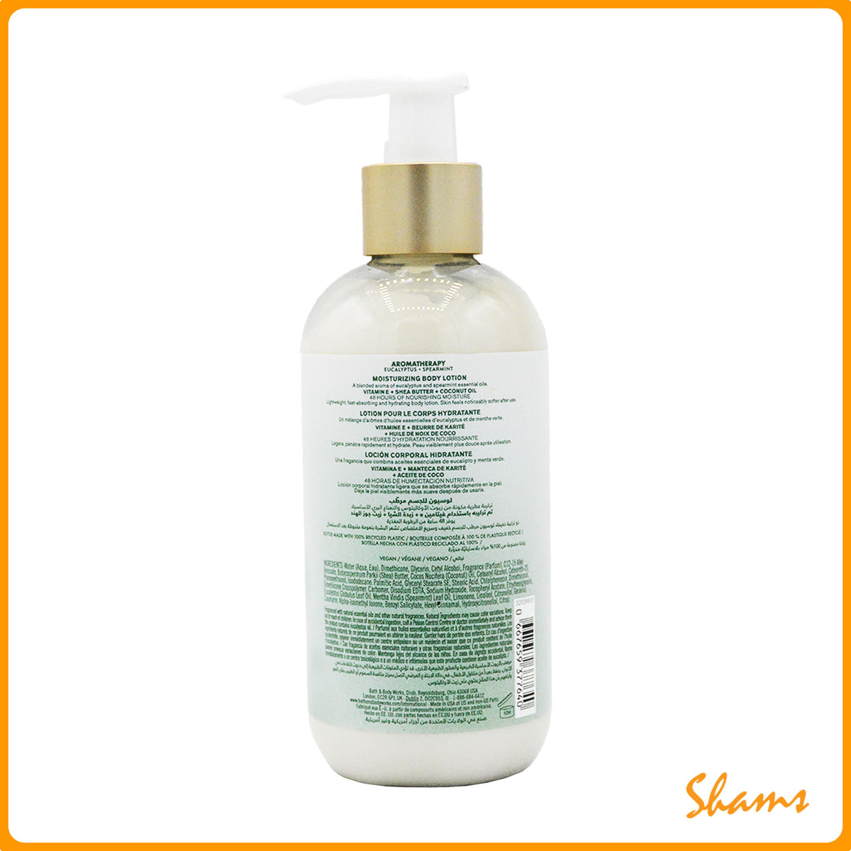 BBW Eucalyptus + Spearmint Moisturizing Body lotion 248ml