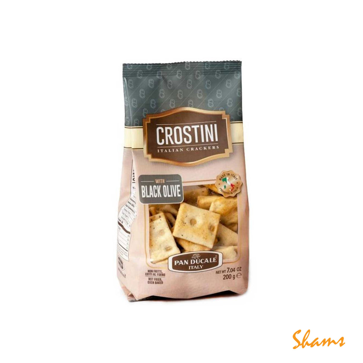 Pan Ducale Crostini Italian Crackers with Black Olive 200g