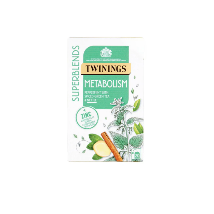 Twinings Metabolism Peppermint With Spice Green Tea 20s