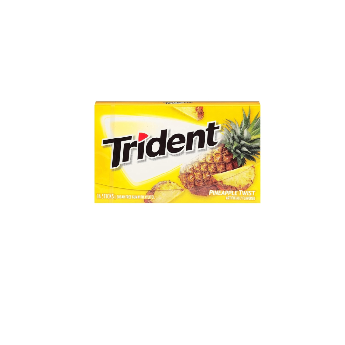 Trident Pineapple Twist Sugar Free Gum 14s