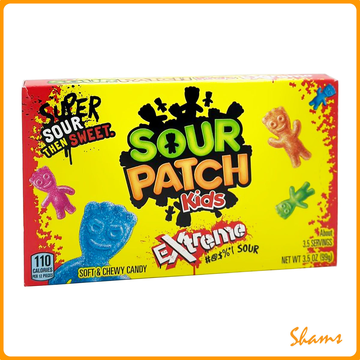 Sour Patch Kids Extreme Soft & Chewy Candy 99g