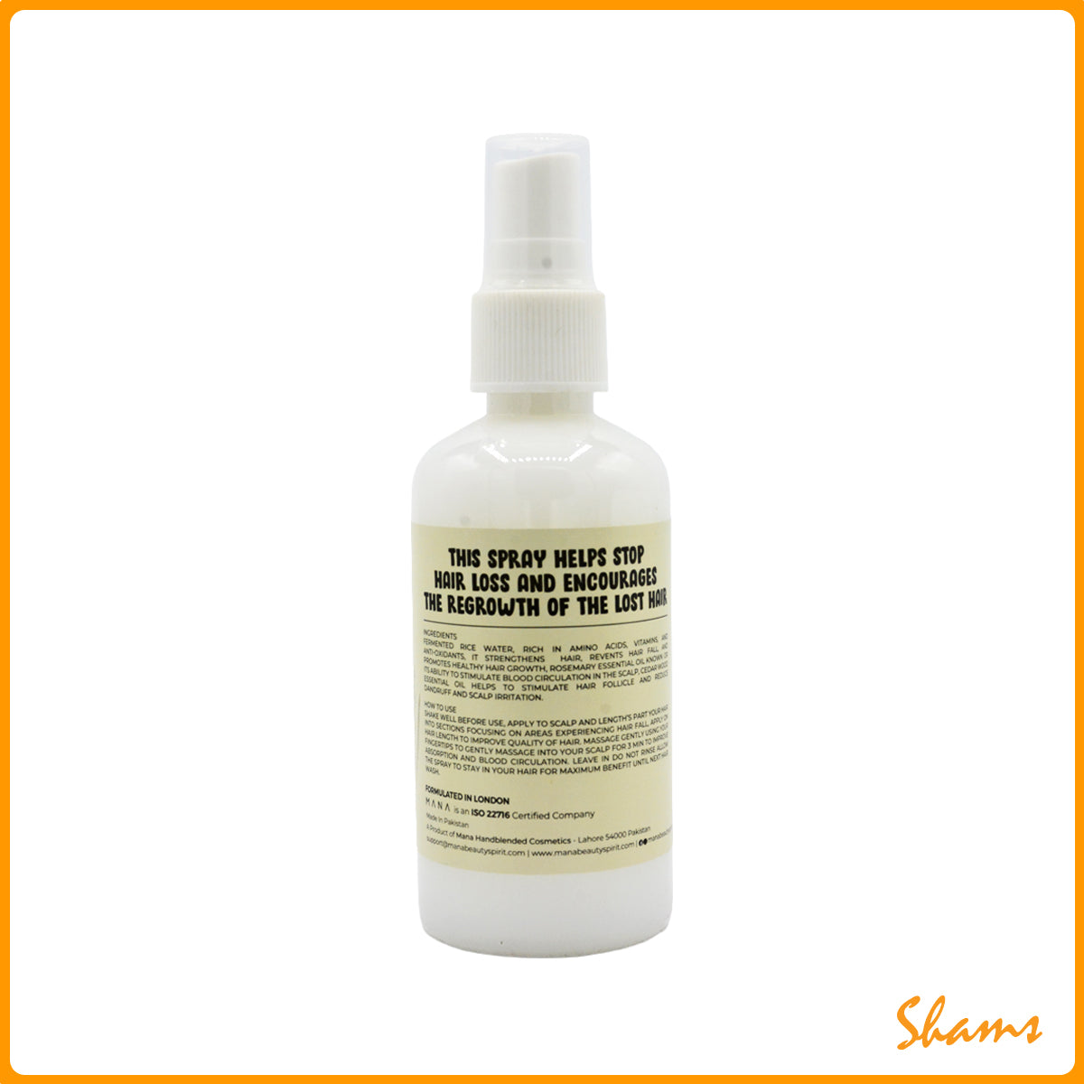MANA Rice & Peptide Hair Growth Spray 120ml