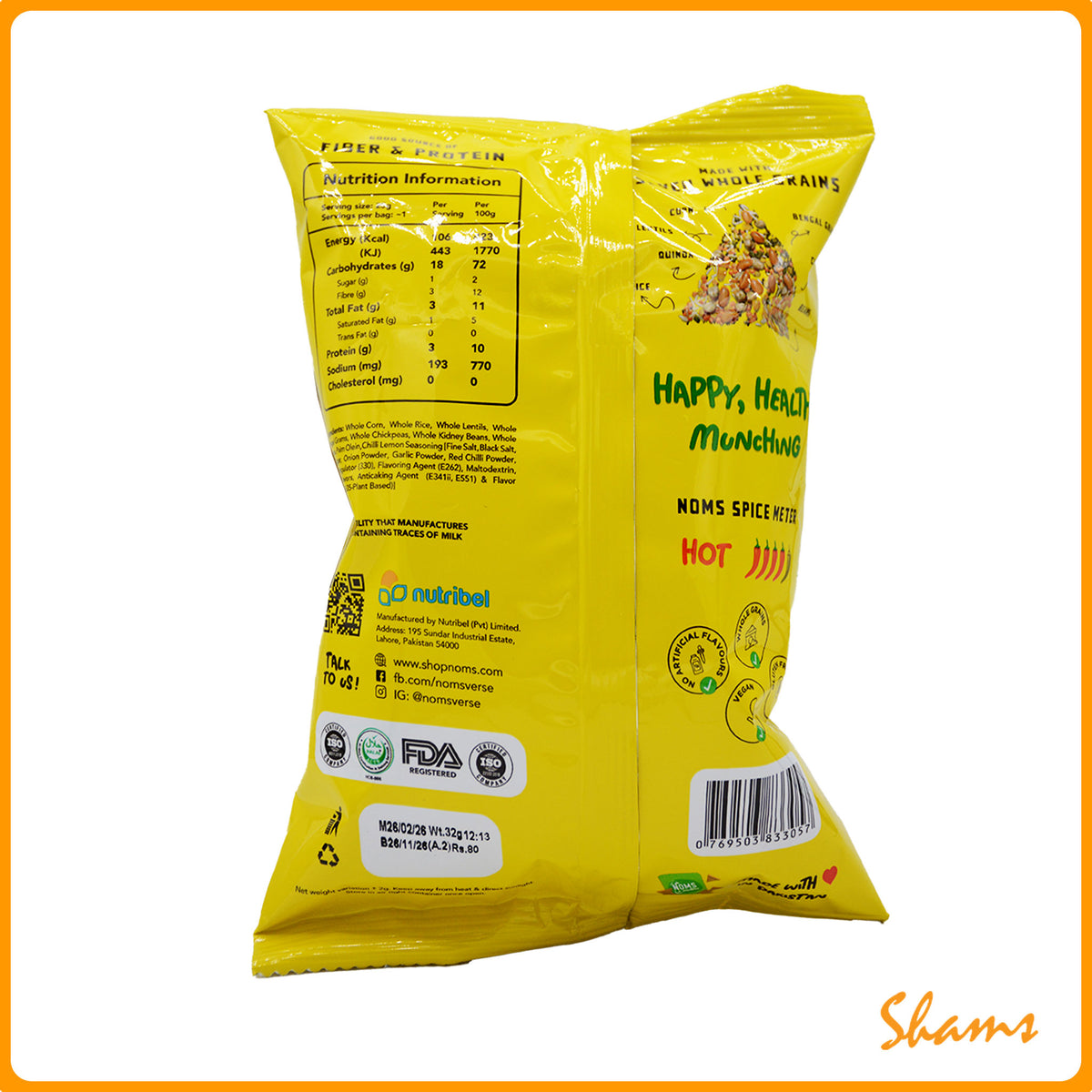 Noms Nachos Chilli Lemon 35g