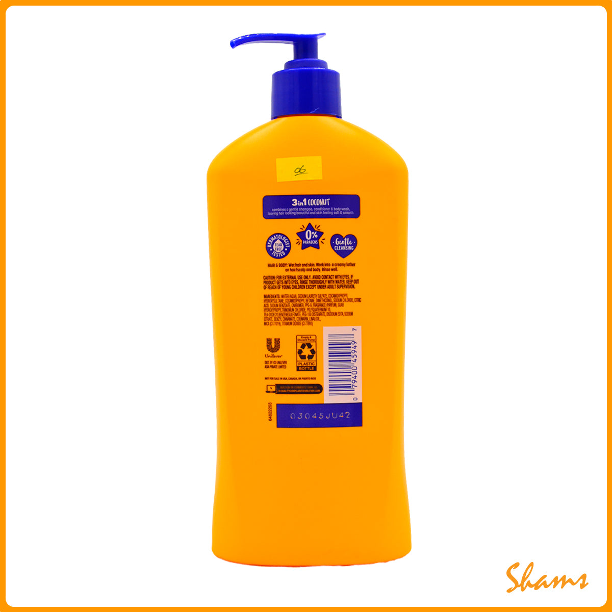 Suave Kids Coconut Splash 3in1 Shampoo & Conditioner 532ml