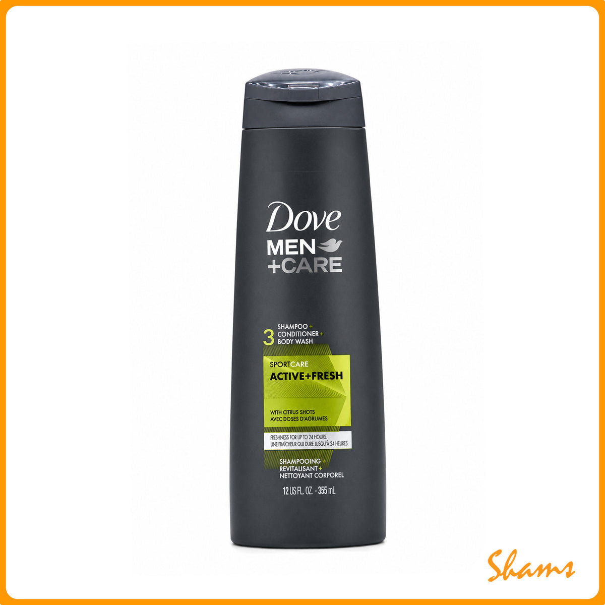 Dove Men +Care Sport Care Active Fresh Shampoo 355ml