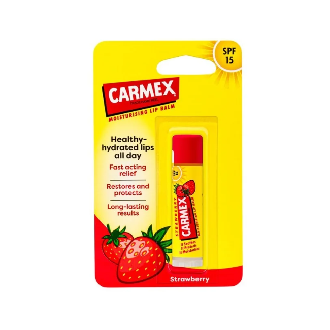 Carmex Moisturising Strawberry SPF-15 Lip Balm 4.25g