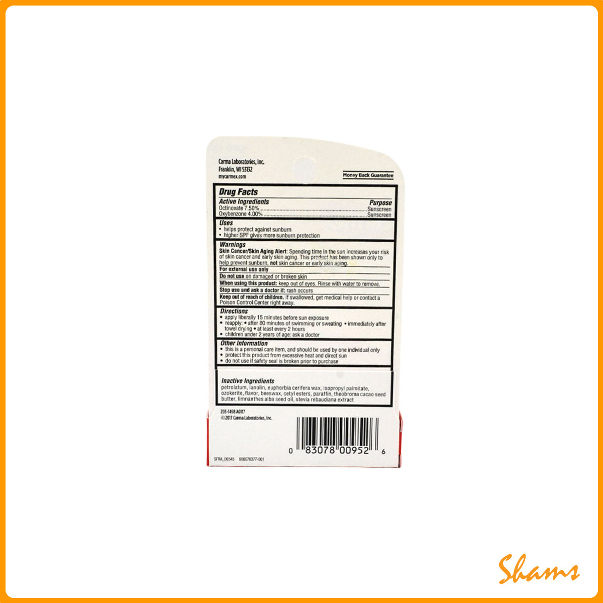 Carmex Moisturizing Lip Balm Fresh Strawberry 4.25g