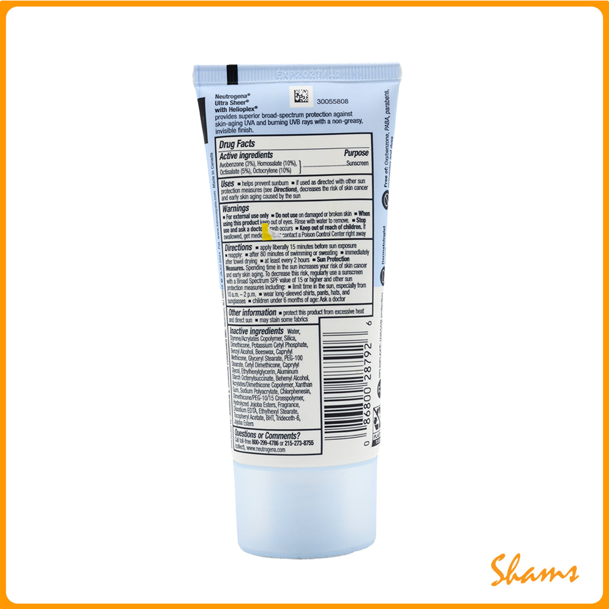 Neutrogena Ultra Sheer Sunscreen SPF 45 88ml