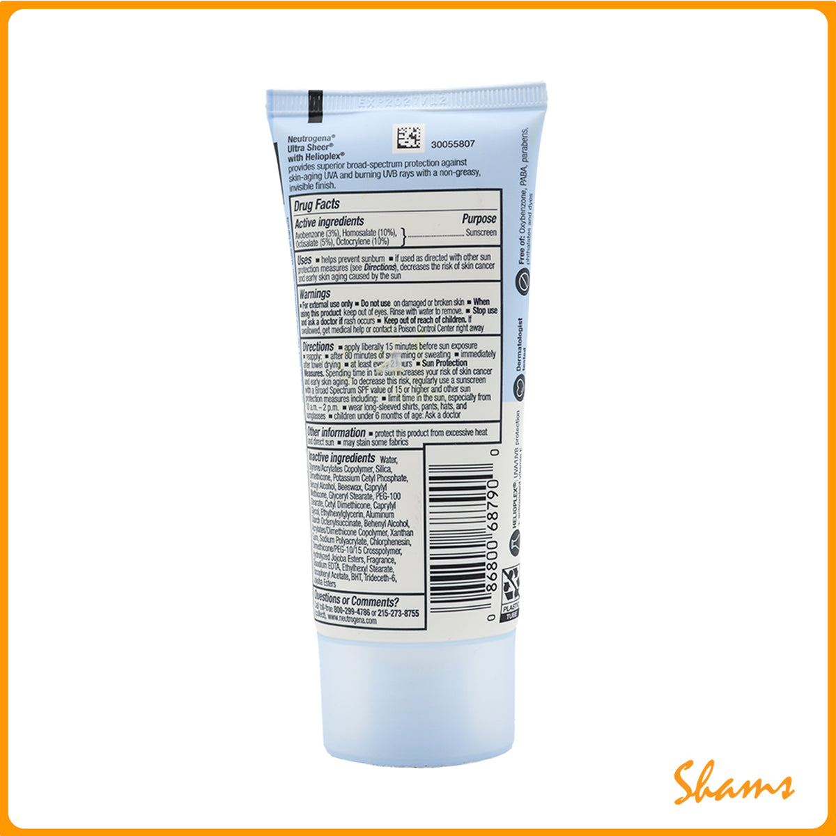 Neutrogena Ultra Sheer Dry Touch Sunscreen SPF-55 88ml