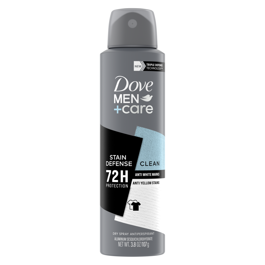Dove Men +Care Stain Defence Clean Deo Body Spray 107g - Shams Shopping Centre Dove  