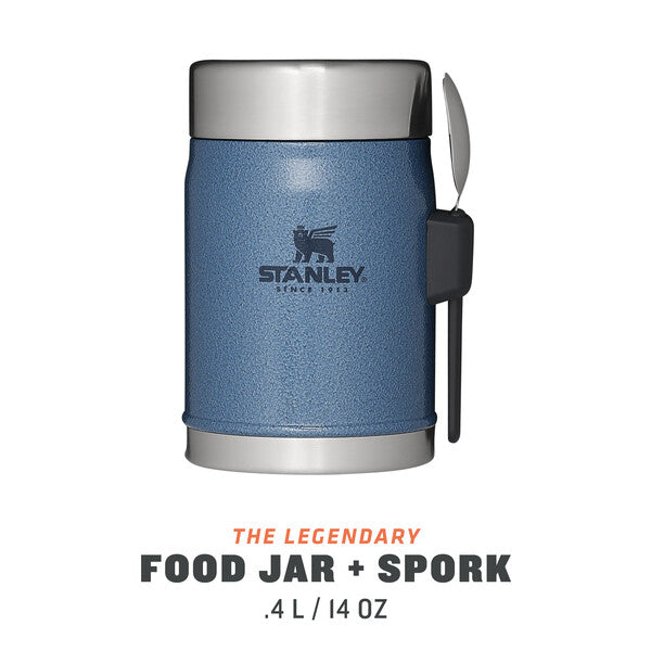 Stanley Classic Legendary Food Jar + Spork | 0.4L | Hammertone Lake - Shams Shopping Centre Stanley  