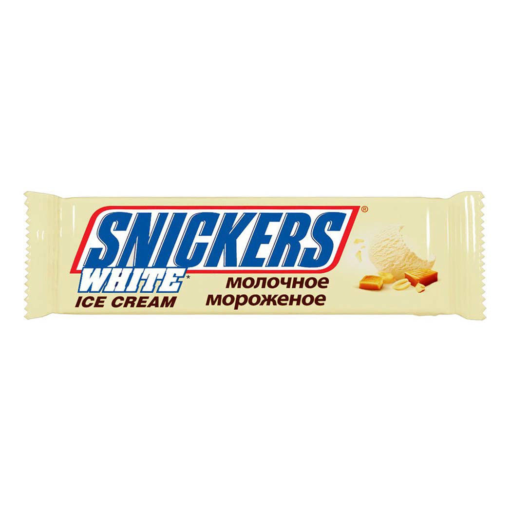 Snicker White Ice Cream 44.6ml - Shams Shopping Centre Snickers  