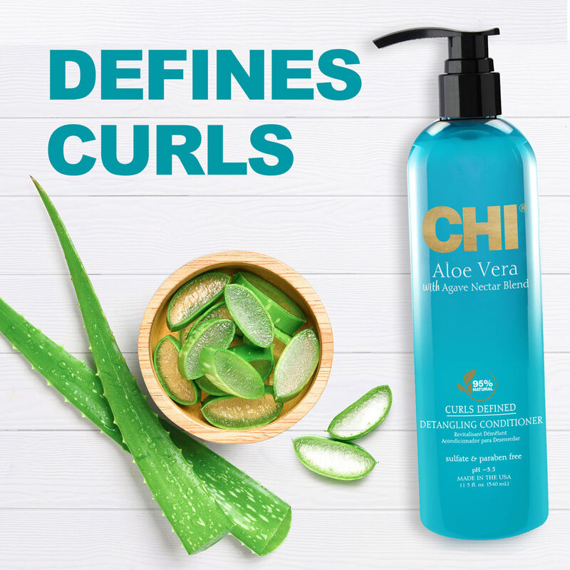 CHI Aloe Vera Agave Nectar Blend Curls Defined Conditioner 340ml