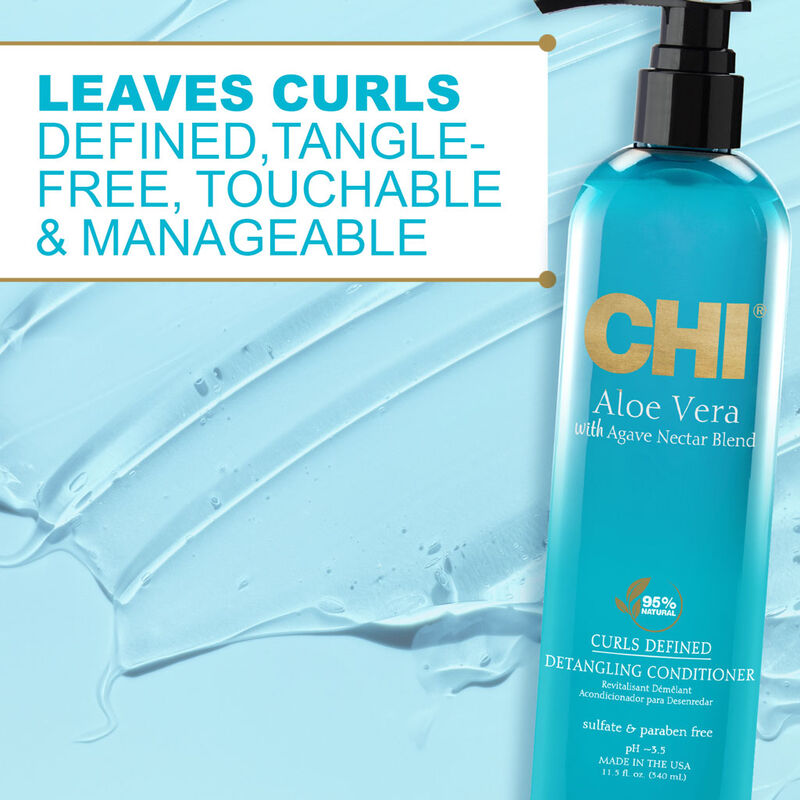 CHI Aloe Vera Agave Nectar Blend Curls Defined Conditioner 340ml