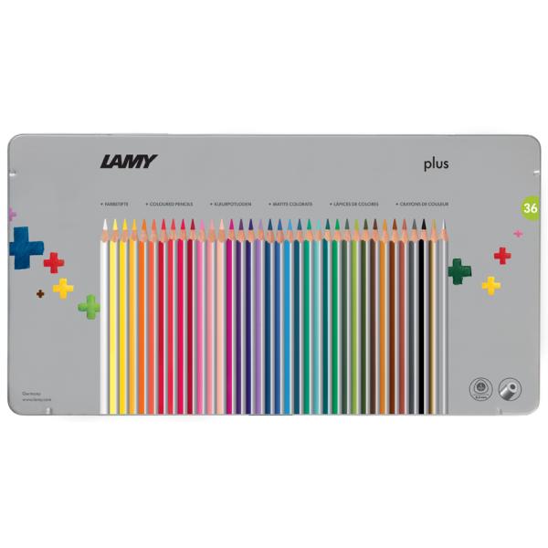 Lamy Plus Coloring Pencils MultiColor 36pcs Metal Box LM2400989