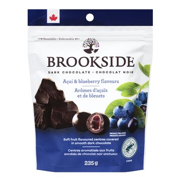 Brookside Dark Chocolate Acai & Blueberry Pouch 235g - Shams Shopping Centre Brookside  