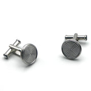 Montblanc Cufflinks Sartorial Steel Round (Y) - Shams Shopping Centre Mont Blanc  