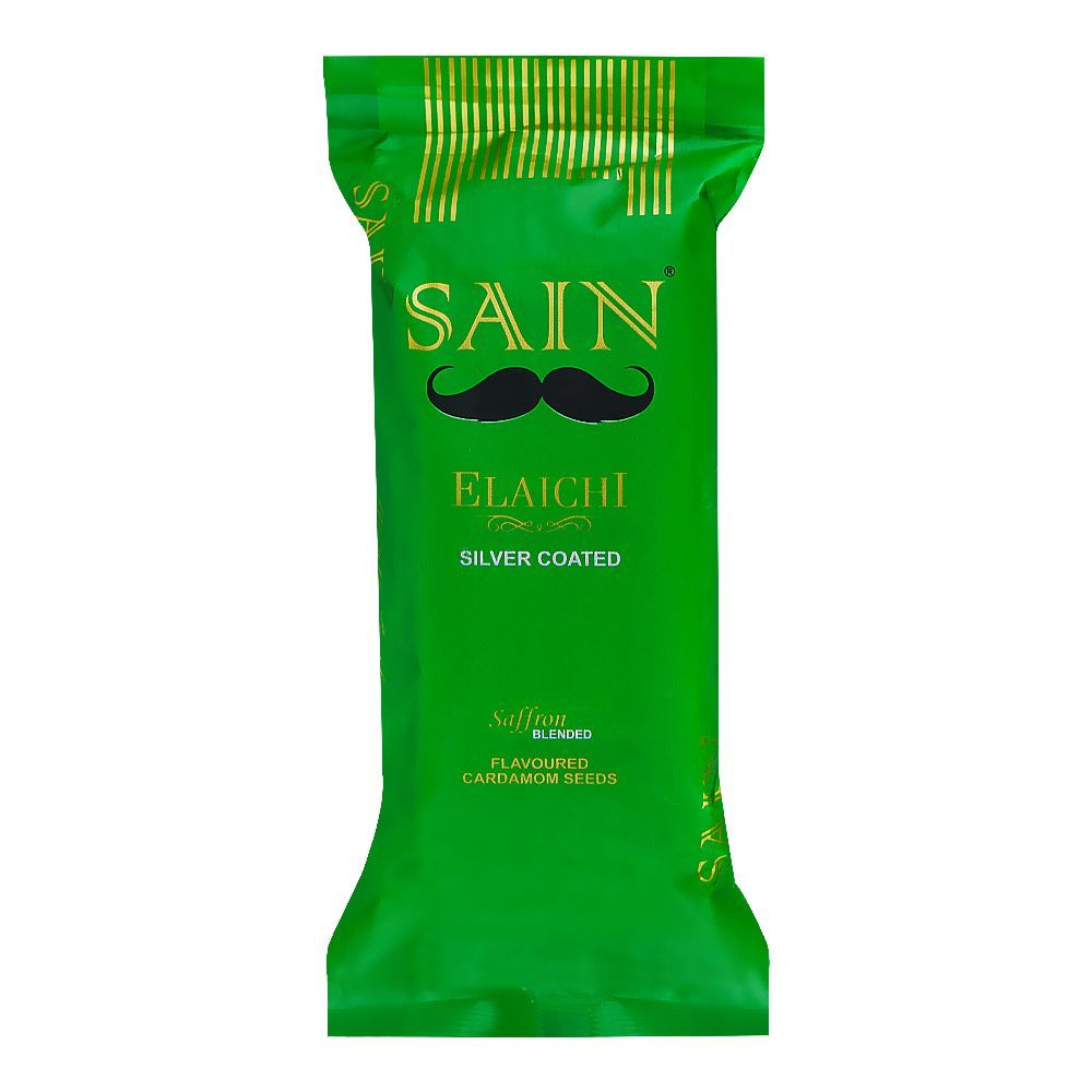 SAIN Elaichi Silver Coated Saffron Blended Pouch