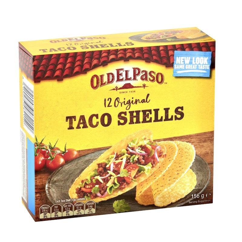 Old Elpaso 12 Crunchy Taco Shells 156g - Shams Shopping Centre Old Elpaso  