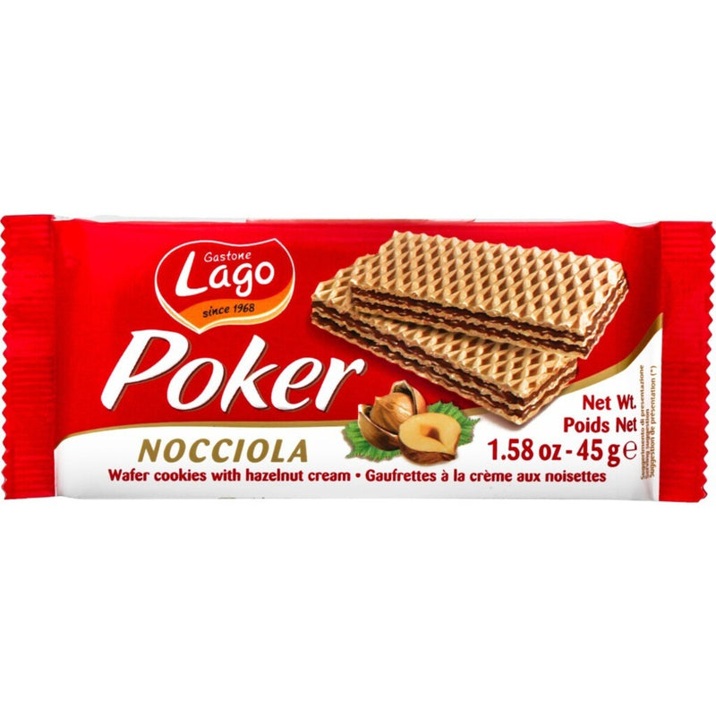 Lago Waffer Poker Nocciola 45g - Shams Shopping Centre Lago  