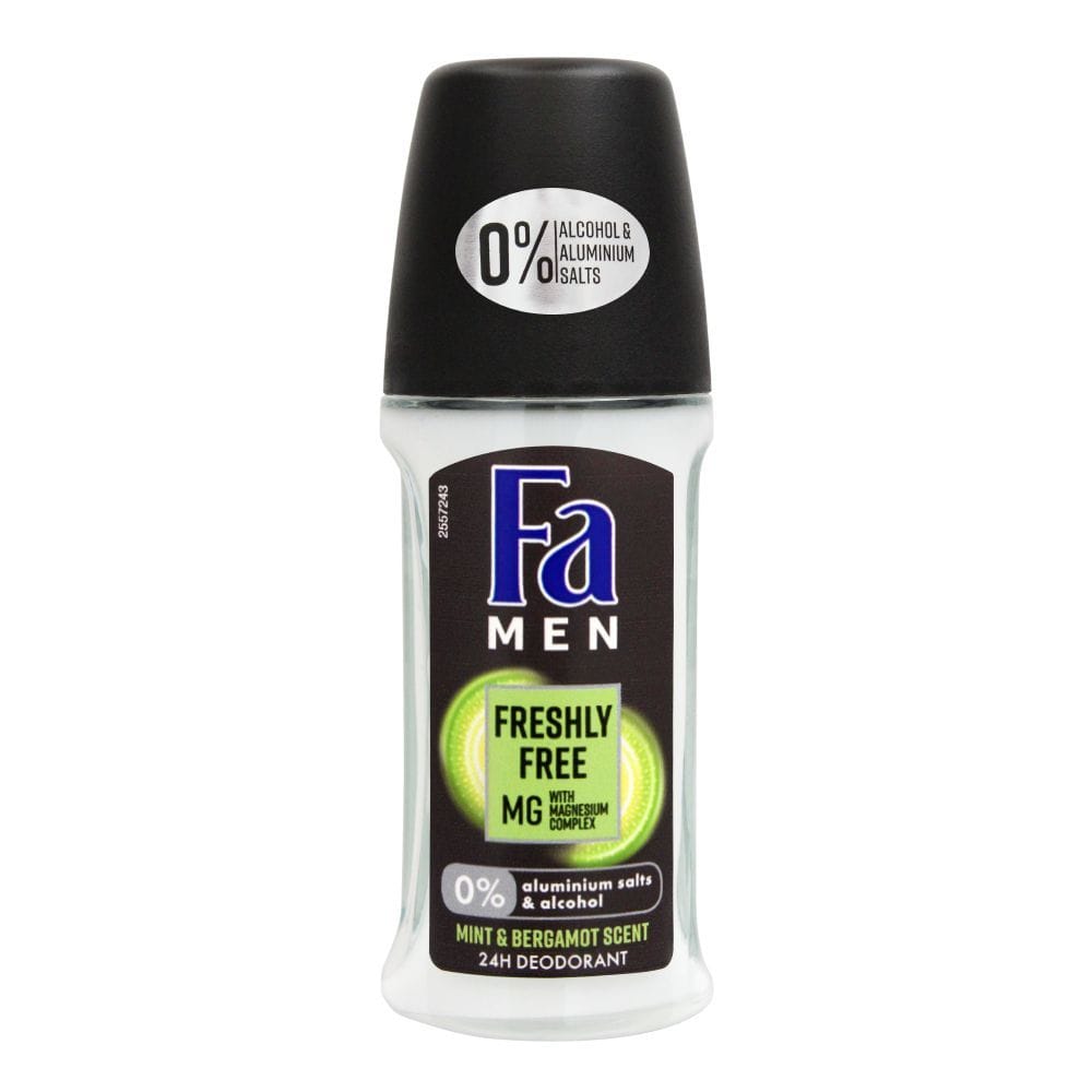 Fa Men Freshly Free MG Roll On 50ml - Shams Shopping Centre Fa  